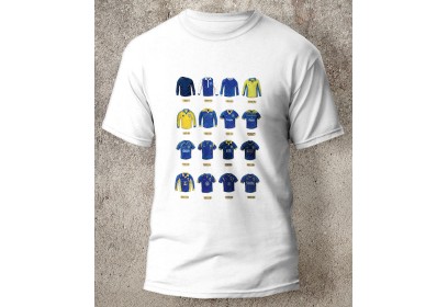 AFC Wimbledon Retro Art Football Shirts T-Shirt AFC Wimbledon Retro Art Football Shirts T-Shirt